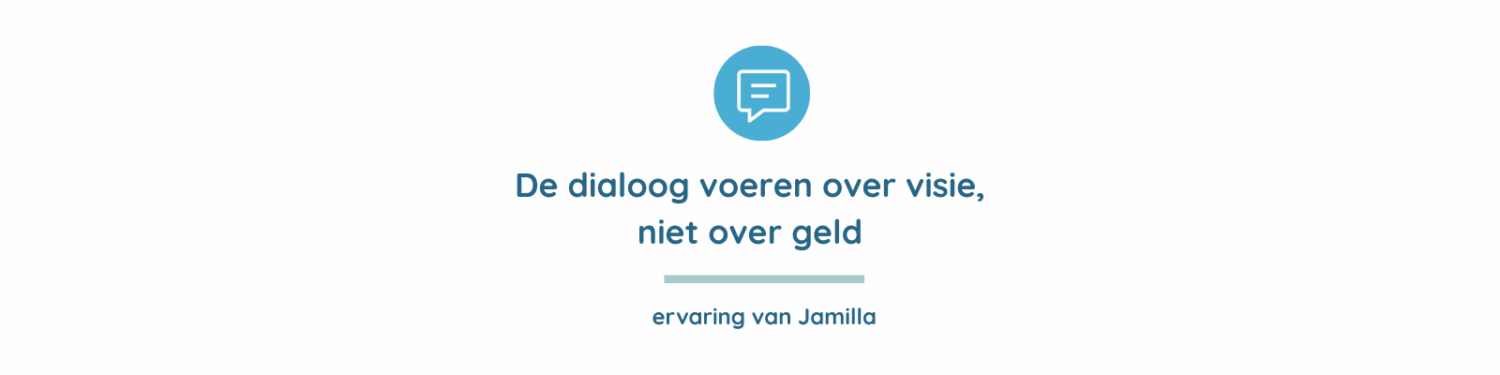De dialoog voeren over visie, niet over geld header
