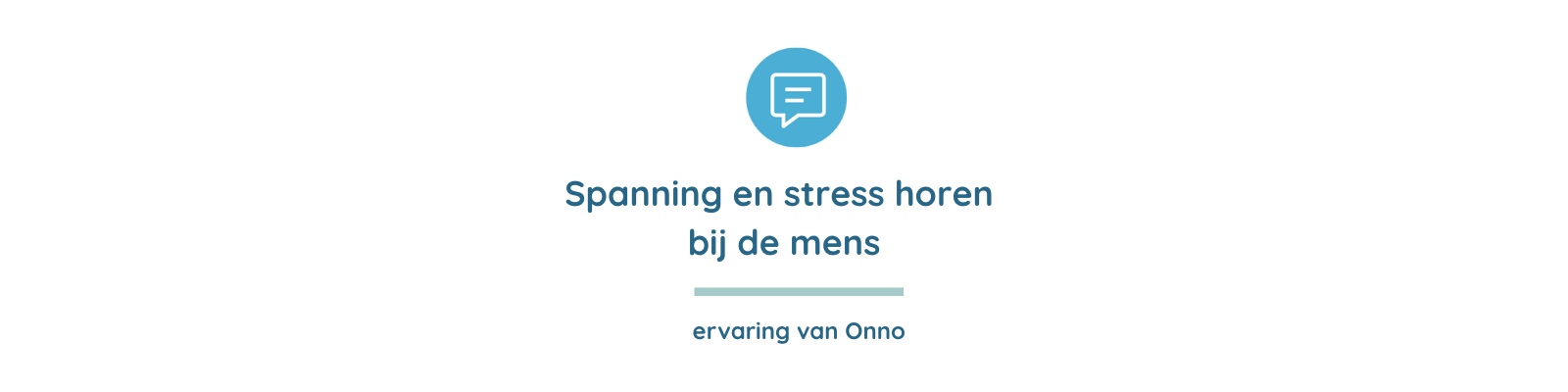 Lees meer over het artikel Spanning en stress horen bij de mens