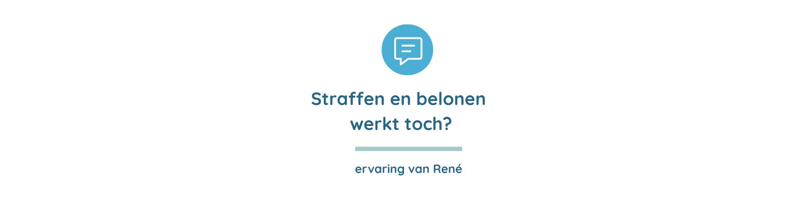 Lees meer over het artikel Straffen en belonen werkt toch?
