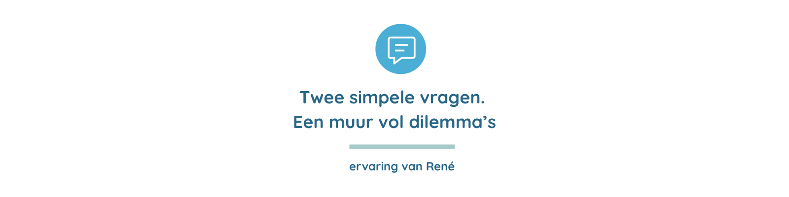 Lees meer over het artikel Twee simpele vragen. Een muur vol dilemma’s