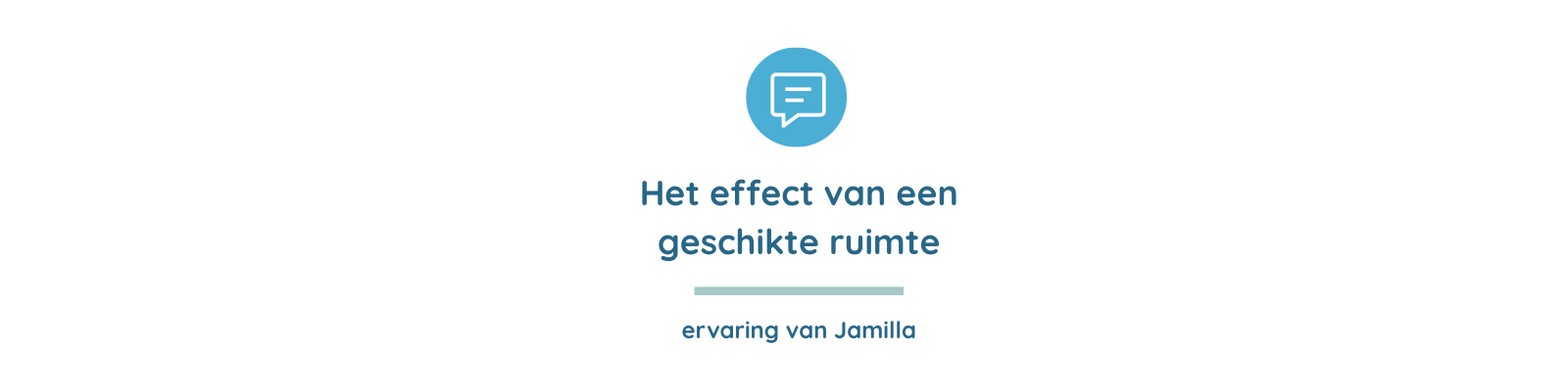 Lees meer over het artikel Het effect van een geschikte ruimte