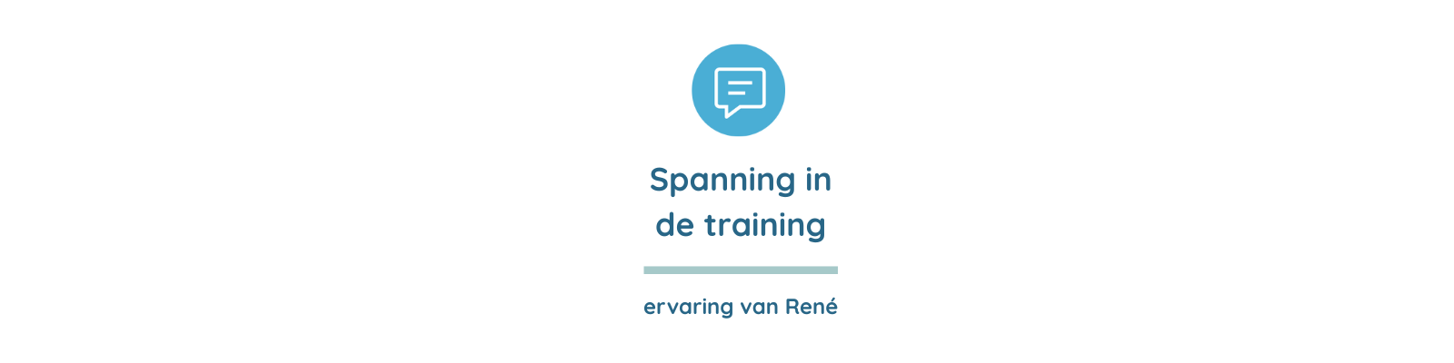 Lees meer over het artikel Spanning in de training